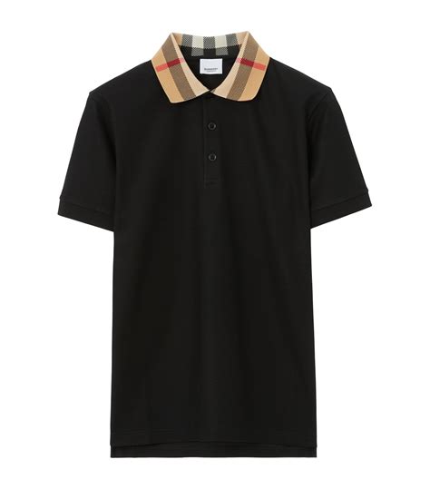 mens burberry shirt black|Burberry collar shirt men's.